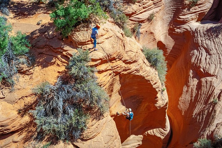 Oplev spændende canyoning med rapelling i slot-canyons i East Zion, Utah, foto 16 | wizardtrip