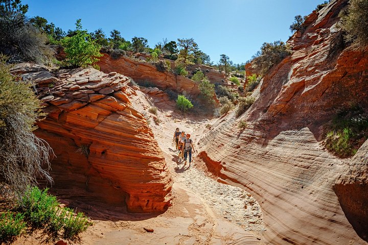 Oplev spændende canyoning med rapelling i slot-canyons i East Zion, Utah, foto 25 | wizardtrip