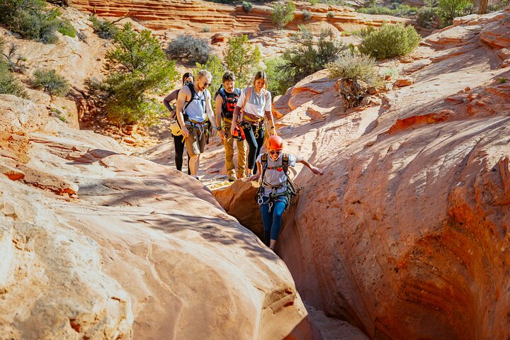 Oplev spændende canyoning med rapelling i slot-canyons i East Zion, Utah, foto 30 | wizardtrip