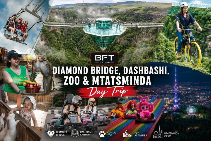 Tour du Pont de Diamant, du Canyon Dashbashi et des vues de Mtatsminda | wizardtrip