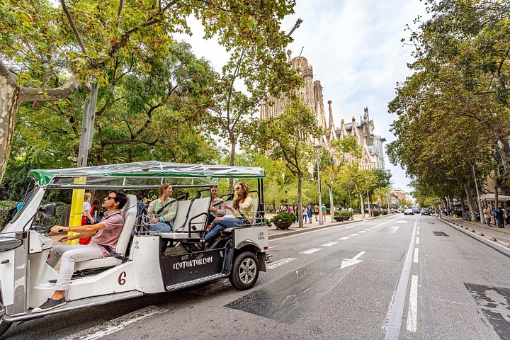 Tour privato in eco-tuk-tuk dei monumenti di Barcellona con guida locale, foto 6 | wizardtrip