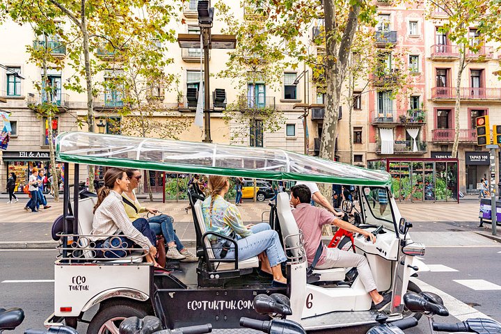 Tour privato in eco-tuk-tuk dei monumenti di Barcellona con guida locale, foto 9 | wizardtrip