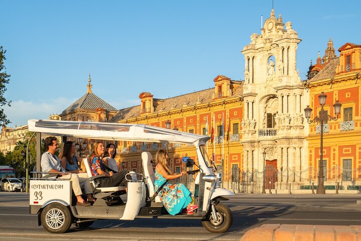 Welcome to Seville: Private Eco Tuk Tuk Tour with Local Guide | wizardtrip
