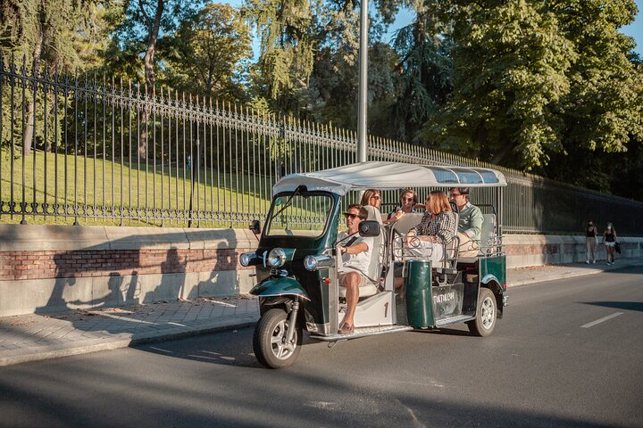 Eco Tuk Tuk Tour an Madrids Wahrzeichen wie dem Königspalast und der Puerta de Alcalá vorbei, Foto 14 | wizardtrip