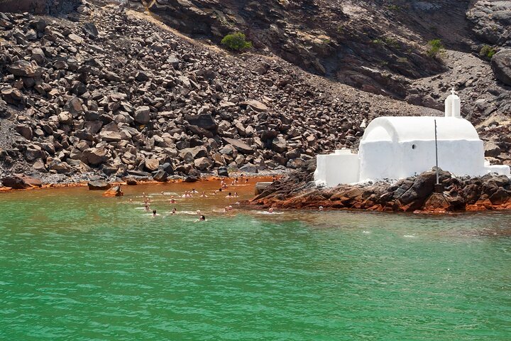 Katamarantur runt Santorini, Grekland, med bad och BBQ, foto 29 | wizardtrip