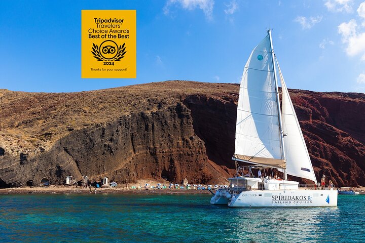 Katamarantur runt Santorini, Grekland, med bad och BBQ, foto 41 | wizardtrip