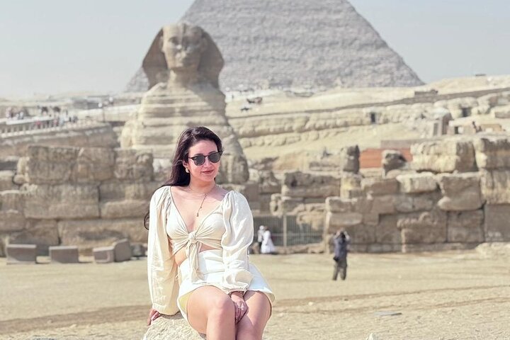 Visite privée d'une demi-journée des Pyramides de Gizeh et du Grand Sphinx avec un guide égyptologue au Caire, photo 7 | wizardtrip