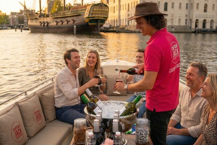 Croisière sur les canaux d'Amsterdam en 90 minutes avec bar et snacks à bord | wizardtrip