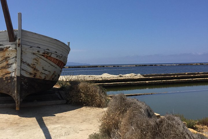 Visite guidée des marais salants historiques de Trapani, Sicile, présentant la production de sel et la faune locale, photo 12 | wizardtrip