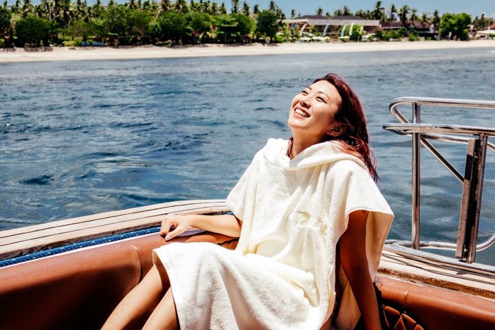Dagtocht naar Nusa Penida vanaf Bali met snorkelen, mantaroggen, jacht en landtour, foto 44 | wizardtrip