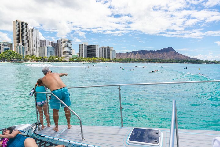 Katamaransejlads og snorkling eventyr i Waikiki, Oahu, Hawaii, foto 13 | wizardtrip
