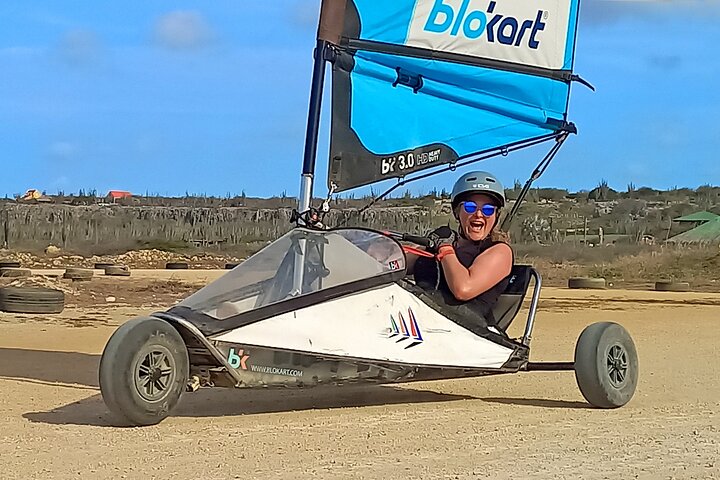 Ervaar spannende landsailing op blokarts op Bonaire, bepaal uw snelheid op een uniek circuit, foto 2 | wizardtrip