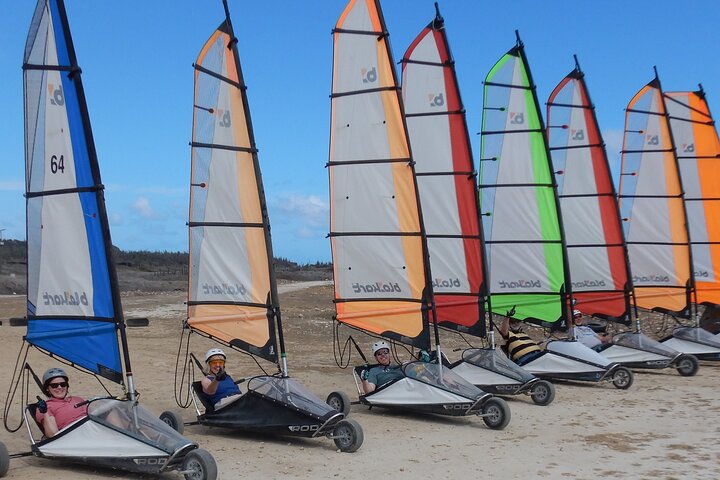 Ervaar spannende landsailing op blokarts op Bonaire, bepaal uw snelheid op een uniek circuit, foto 4 | wizardtrip
