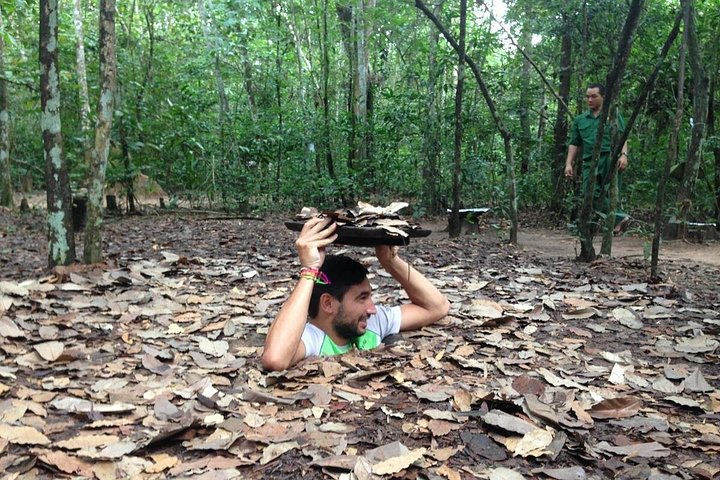 Utforsk de historiske Cu Chi-tunnelene, et nettverk av underjordiske passasjer brukt under Vietnamkrigen, nær Ho Chi Minh-byen, foto 14 | wizardtrip