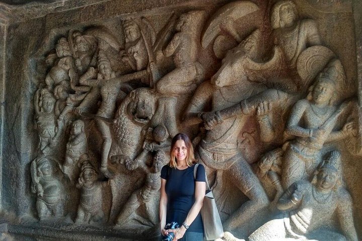 Udforsk gamle klippeskårne templer og skulpturer i Mahabalipuram, en historisk kystby i Indien, foto 23 | wizardtrip