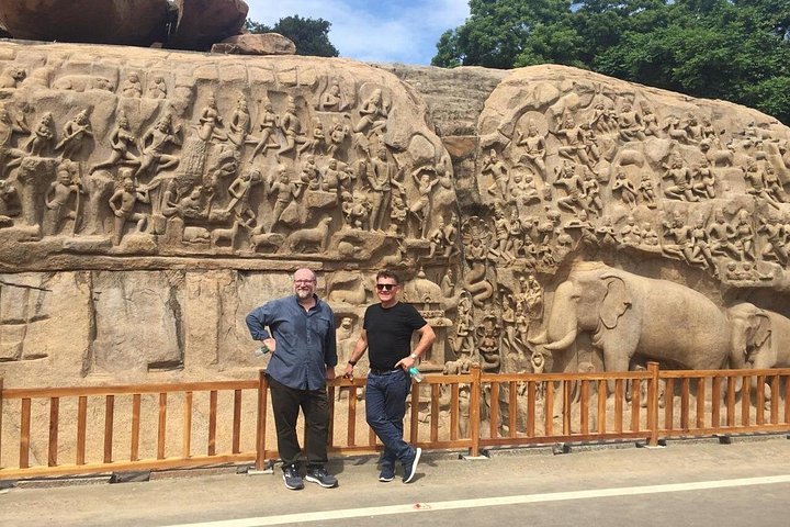 Udforsk gamle klippeskårne templer og skulpturer i Mahabalipuram, en historisk kystby i Indien, foto 27 | wizardtrip