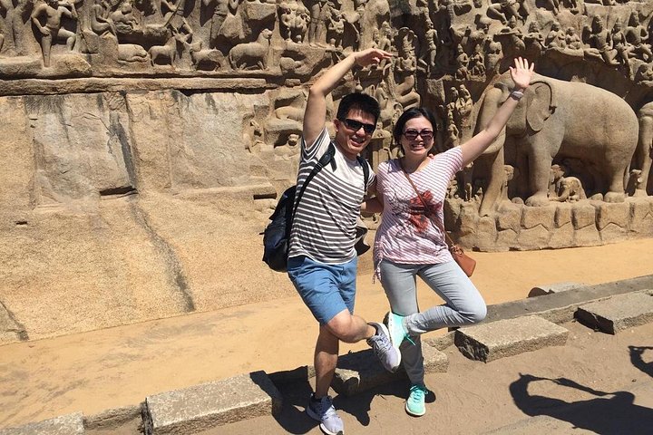 Udforsk gamle klippeskårne templer og skulpturer i Mahabalipuram, en historisk kystby i Indien, foto 28 | wizardtrip