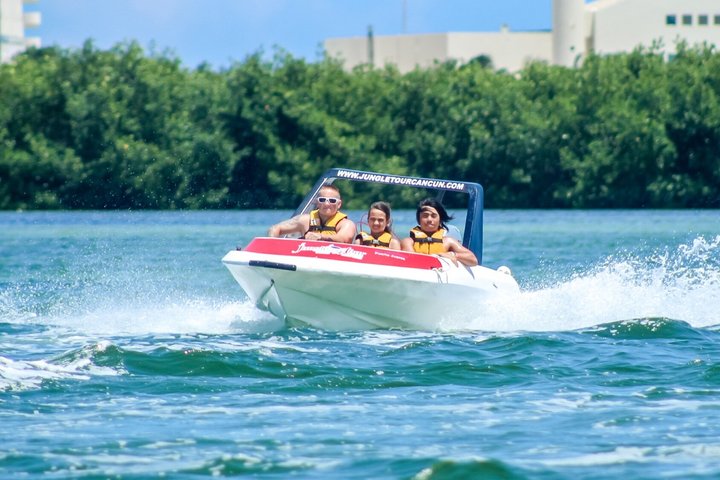Fahren Sie mit einem Speedboot durch Cancuns Mangroven und schnorcheln Sie am Korallenriff von Punta Nizuc, Foto 10 | wizardtrip