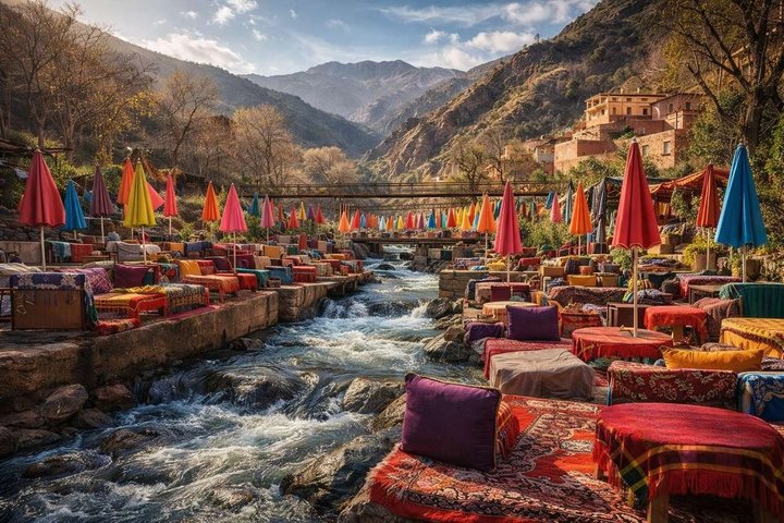 Marrakech Montagnes de l'Atlas, Vallée de l'Ourika, Cascades et Déjeuner | wizardtrip