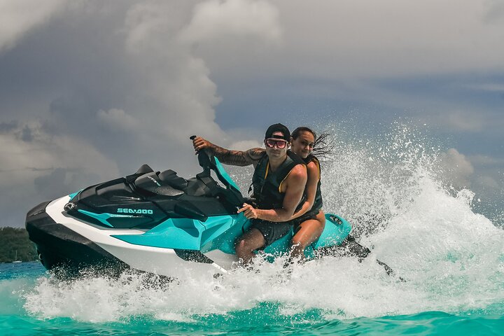 Jetski-Tour rund um die Lagune von Bora Bora mit Blick auf den Mount Otemanu, Foto 6 | wizardtrip