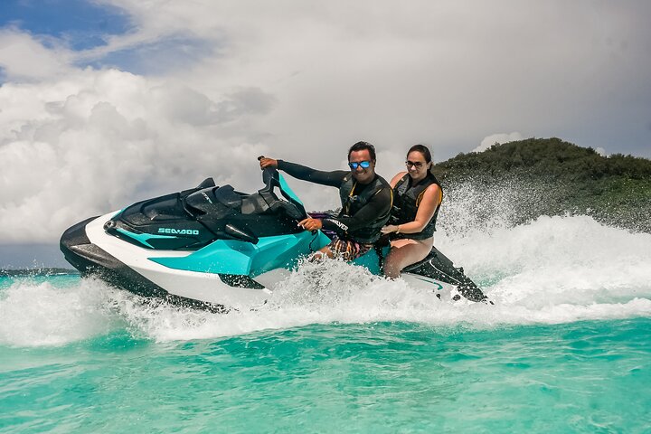 Jetski-Tour rund um die Lagune von Bora Bora mit Blick auf den Mount Otemanu, Foto 8 | wizardtrip
