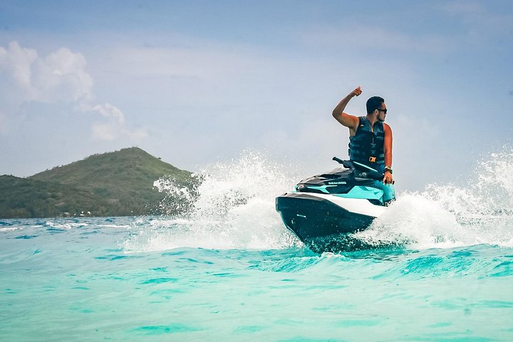 Jetski-Tour rund um die Lagune von Bora Bora mit Blick auf den Mount Otemanu, Foto 11 | wizardtrip