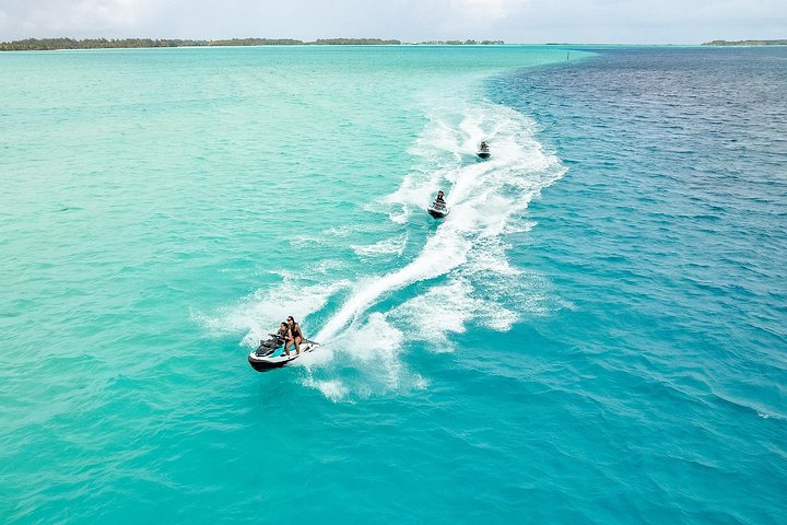 Jetski-Tour rund um die Lagune von Bora Bora mit Blick auf den Mount Otemanu, Foto 12 | wizardtrip