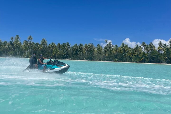 Jetski-Tour rund um die Lagune von Bora Bora mit Blick auf den Mount Otemanu, Foto 13 | wizardtrip