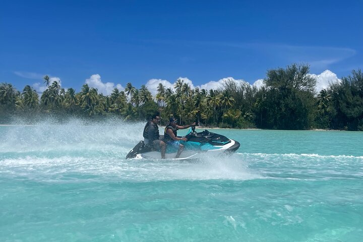 Jetski-Tour rund um die Lagune von Bora Bora mit Blick auf den Mount Otemanu, Foto 14 | wizardtrip