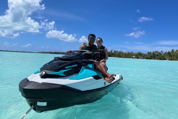 Jetski-Tour rund um die Lagune von Bora Bora mit Blick auf den Mount Otemanu, Foto 23 | wizardtrip