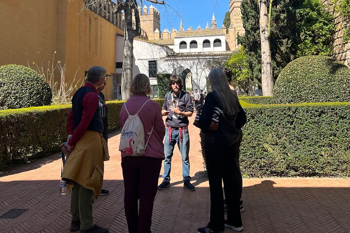 Guided tour of the Alcazar of Seville, showcasing its stunning architecture and gardens, photo 17 | wizardtrip