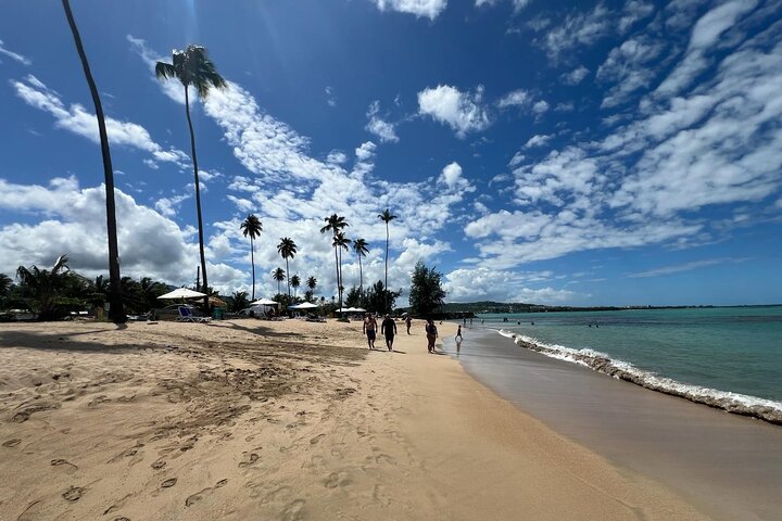 Turisti che si godono scivoli naturali e la spiaggia a Porto Rico, foto 30 | wizardtrip