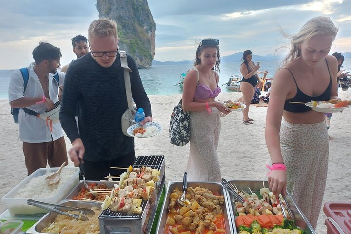 Circuit Krabi 7 Îles Coucher de Soleil & Dîner BBQ en bateau thaïlandais, avec îles, plages, plongée et coucher de soleil, photo 6 | wizardtrip