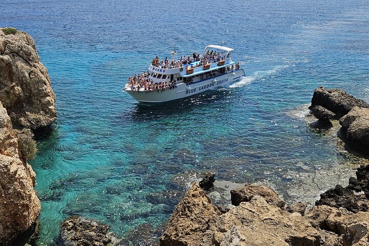 Bådcruise til Blue Lagoon og Turtle Cove i Ayia Napa, Cypern, med svømning og snorkling, foto 21 | wizardtrip