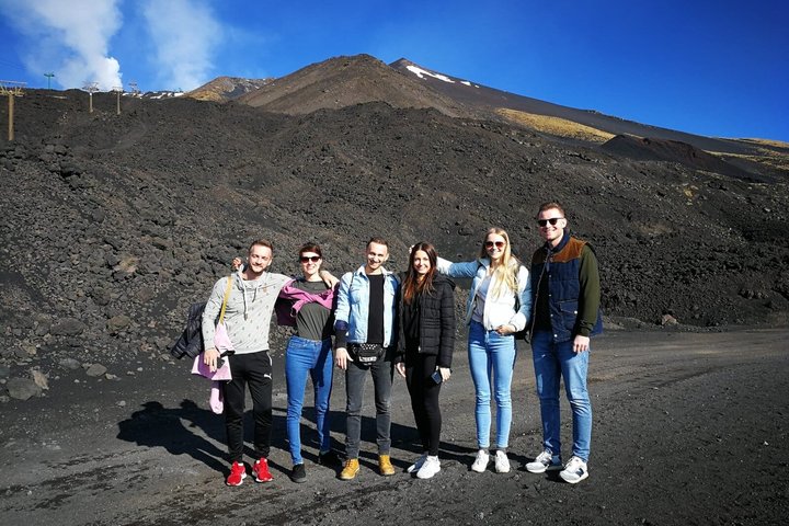 Explore Mount Etna's volcanic landscapes, lava caves, and taste local products on this guided tour from Taormina, photo 7 | wizardtrip