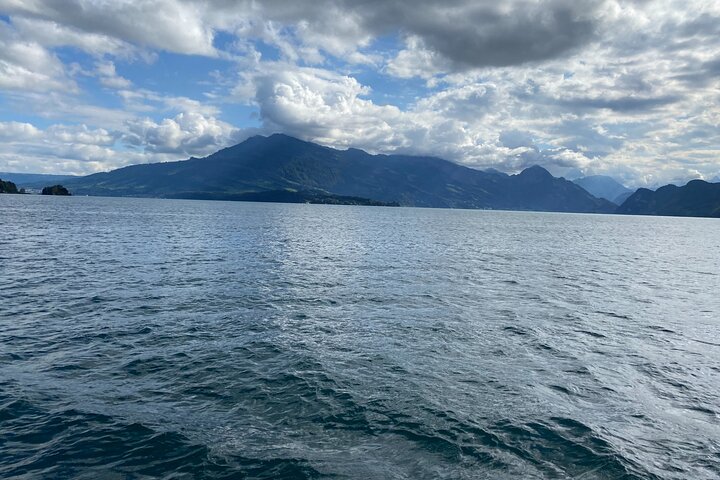 Scenic views of Mount Pilatus and Lake Lucerne during a small group tour from Lucerne, Switzerland, photo 7 | wizardtrip