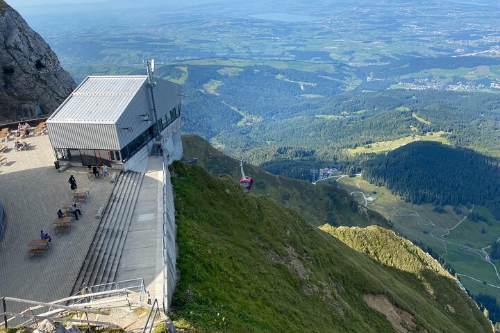 Scenic views of Mount Pilatus and Lake Lucerne during a small group tour from Lucerne, Switzerland, photo 10 | wizardtrip