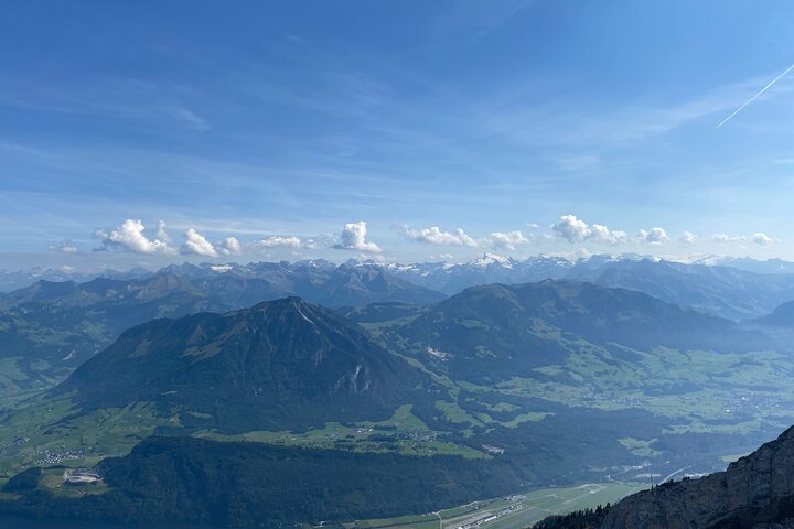 Scenic views of Mount Pilatus and Lake Lucerne during a small group tour from Lucerne, Switzerland, photo 11 | wizardtrip