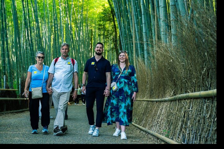 Une visite guidée en bus présentant le sanctuaire emblématique de Fushimi Inari à Kyoto, la forêt de bambous d'Arashiyama, Kinkaku-ji et Kiyomizu-dera, photo 7 | wizardtrip