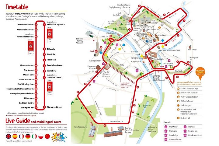 Tour en autobús con paradas libres por la York histórica, con monumentos y vistas de la ciudad, foto 8 | wizardtrip