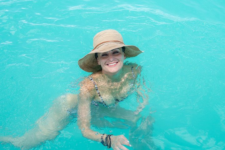 Boottocht over de Lagune van de Zeven Kleuren in Bacalar, Mexico, met bezoeken aan cenotes, foto 13 | wizardtrip