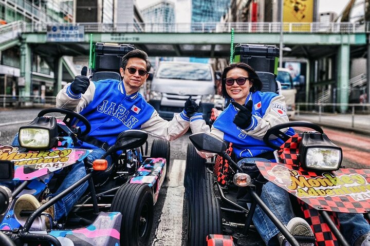 Tour en go-kart por distritos icónicos de Tokio como Shibuya Crossing, con karts personalizados y oportunidades fotográficas, foto 12 | wizardtrip