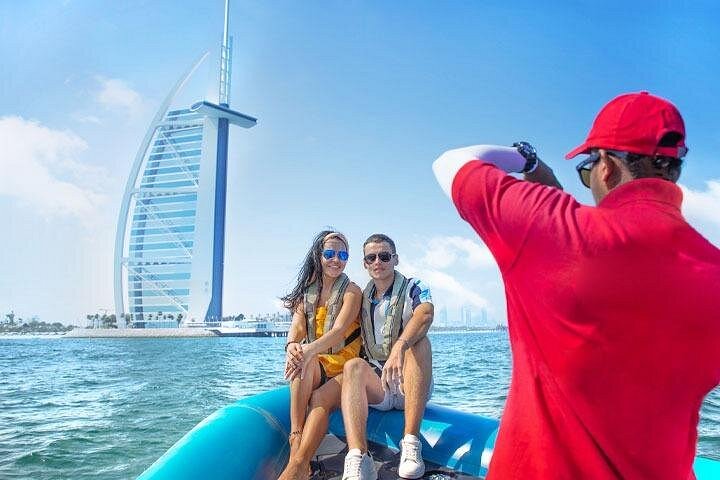 Experience a thrilling speedboat tour in Dubai, showcasing the Marina, Palm Jumeirah, and Burj Al Arab, photo 9 | wizardtrip