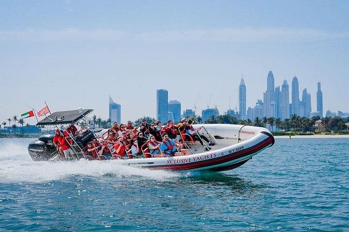 Experience a thrilling speedboat tour in Dubai, showcasing the Marina, Palm Jumeirah, and Burj Al Arab, photo 13 | wizardtrip