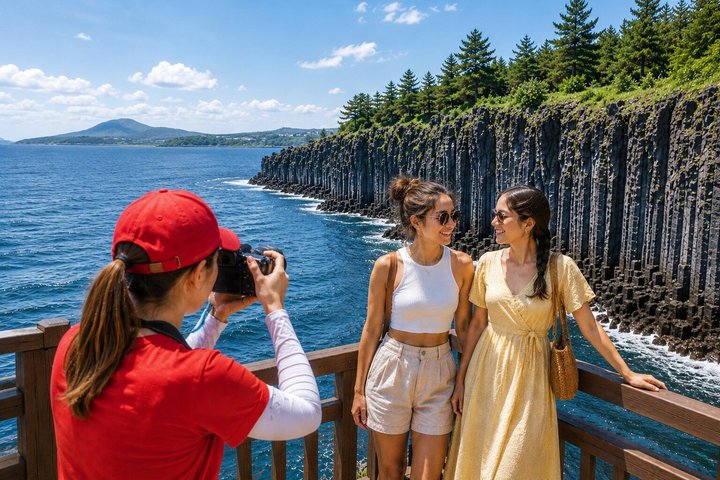 Entdecken Sie die atemberaubende Südwestküste von Jeju, von Vulkanfelsen bis zu ruhigen Teefeldern, auf einer geführten Tagestour, Foto 10 | wizardtrip