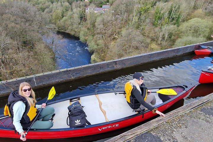 Kano tur eventyr på Pontcysyllte-akvædukten i Wales, UNESCO verdensarvssted, foto 9 | wizardtrip