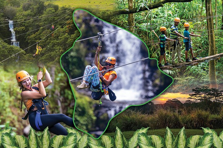 Big Island: 8-Zipline & Suspension Bridge Vandfaldseventyr | wizardtrip