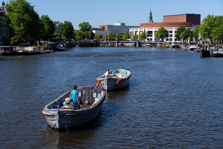 Amsterdams kanalkryssning i öppen båt med stadens landmärken, foto 8 | wizardtrip