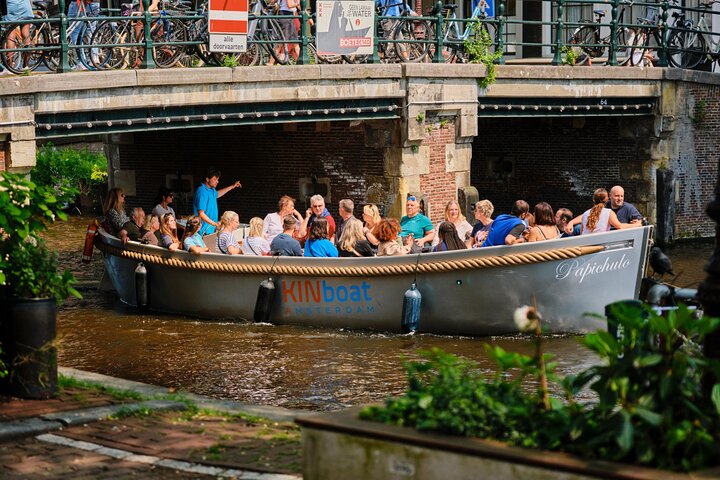 Amsterdams kanalkryssning i öppen båt med stadens landmärken, foto 11 | wizardtrip