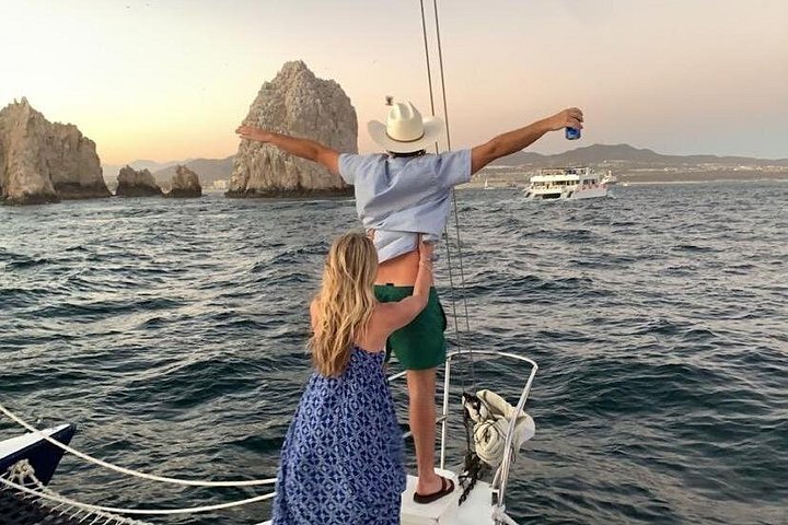 Enjoy a vibrant sunset cruise in Cabo San Lucas with an open bar and scenic views of the Arch, photo 33 | wizardtrip